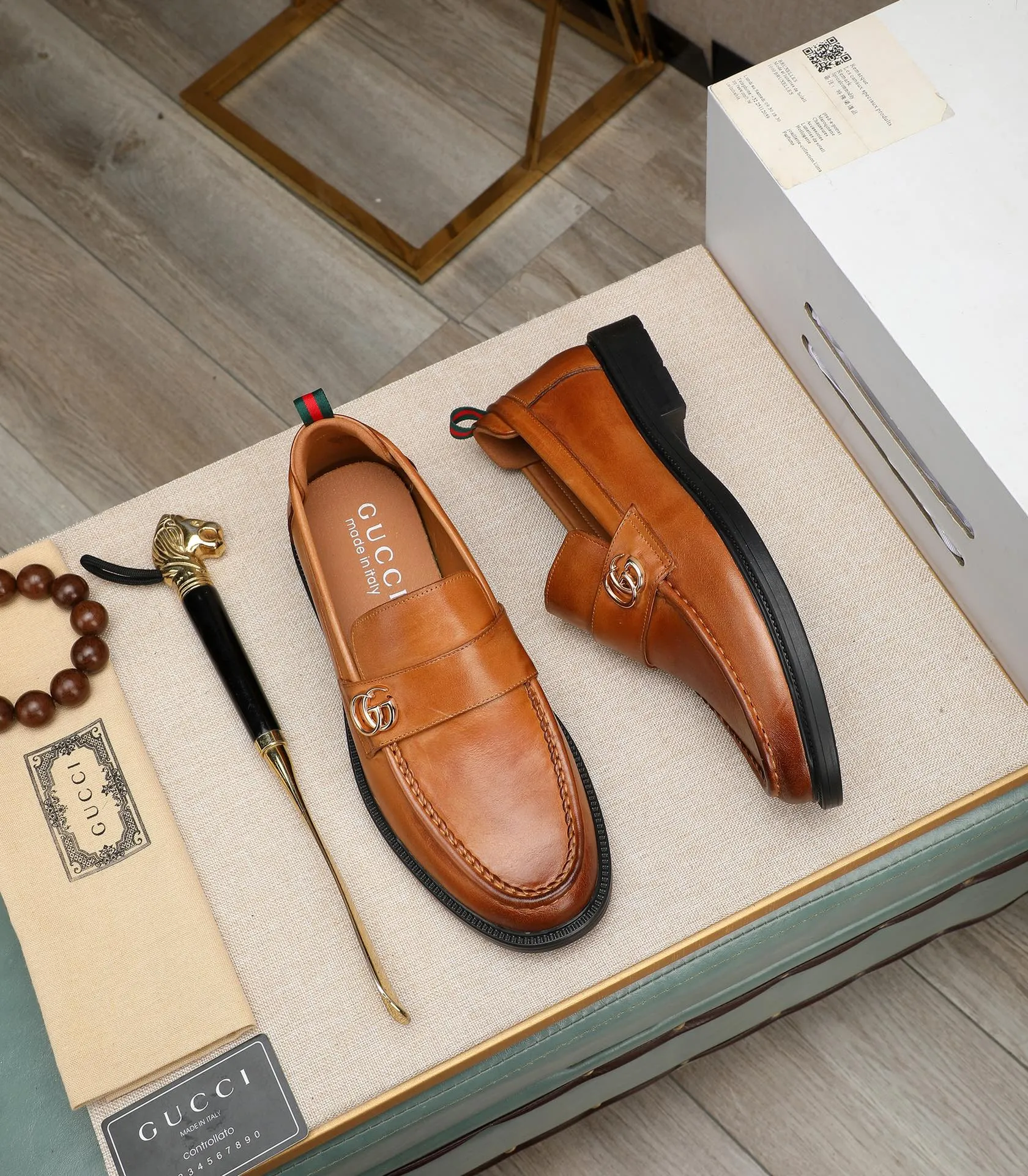 Men's men's shoes💰500📛📛Original (water-dyed cow lining) Gucci GUCCI official website formal shoes🌀 Italian🇮🇹imported cowhide➕top imported water-dyed cowhide lining💋Finely handmade original bottom, the real thing looks better when photographed in person Standard size 38-44
